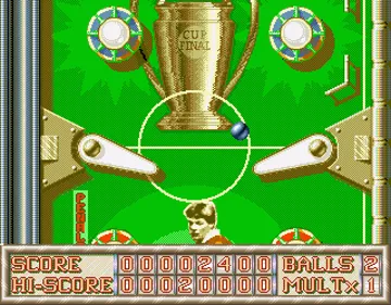 Soccer Pinball screen shot game playing